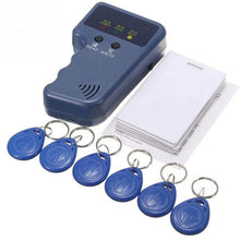 Load image into Gallery viewer, Handheld 125KHz RFID Copier Writer RFID Duplicator EM ID Copier + 5 Pcs EM4305/T5577/CET5200 Rewritable Keyfobs